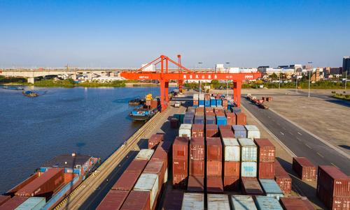 江苏海安内河集装箱运输量大幅增长
