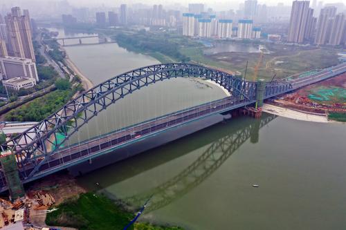 湖北武汉汉江湾桥江汉七桥预计五一前通车